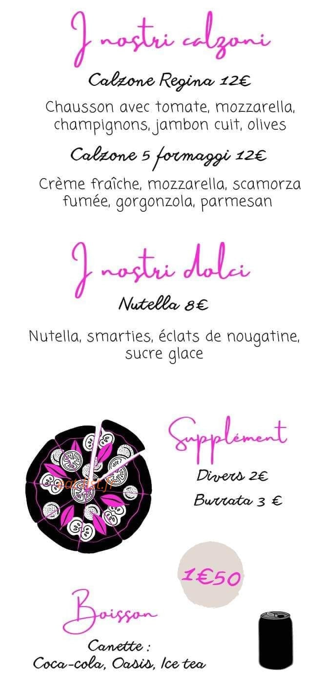 Pizzeria Casa Mia — carte page 3