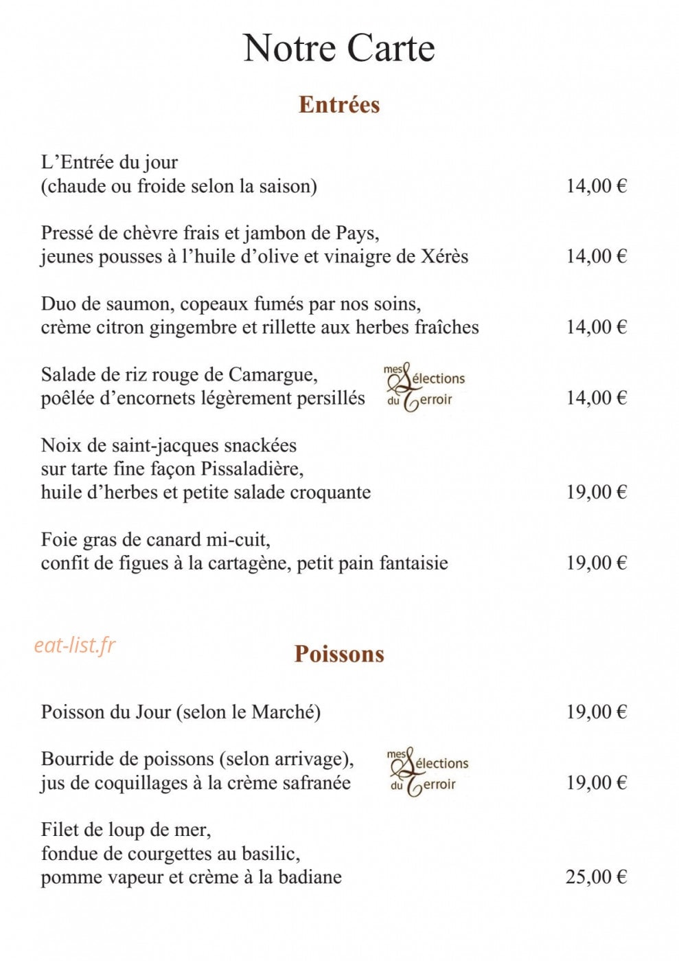 L’Enclos des Saveurs — carte page 3