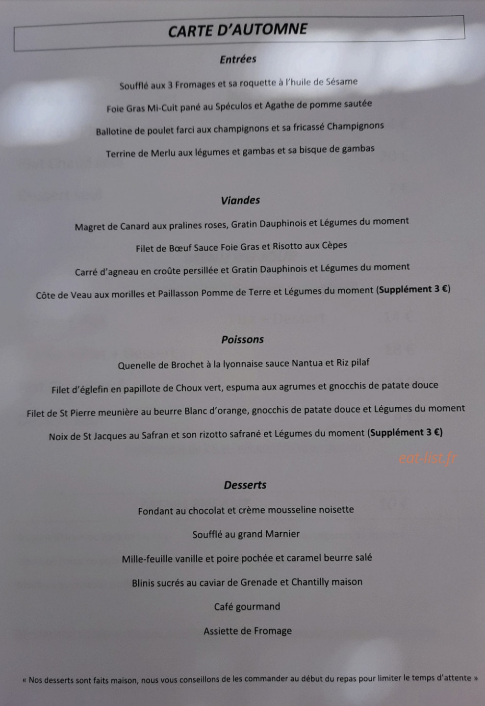 Hostellerie Du Moulin — carte page 1