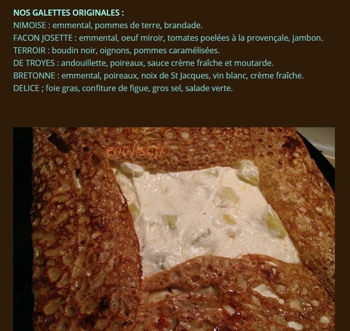La Crêpe Rit — carte page 2