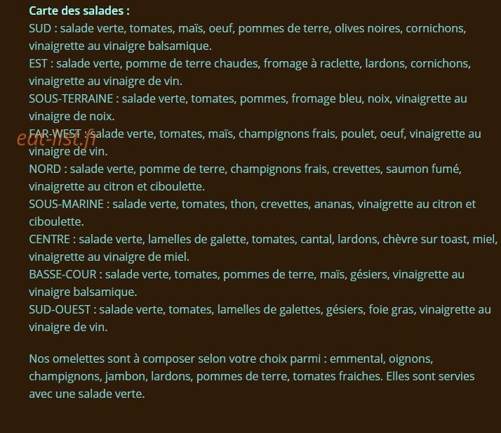 La Crêpe Rit — carte page 4