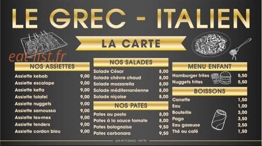 Le Grec Italien — carte page 3