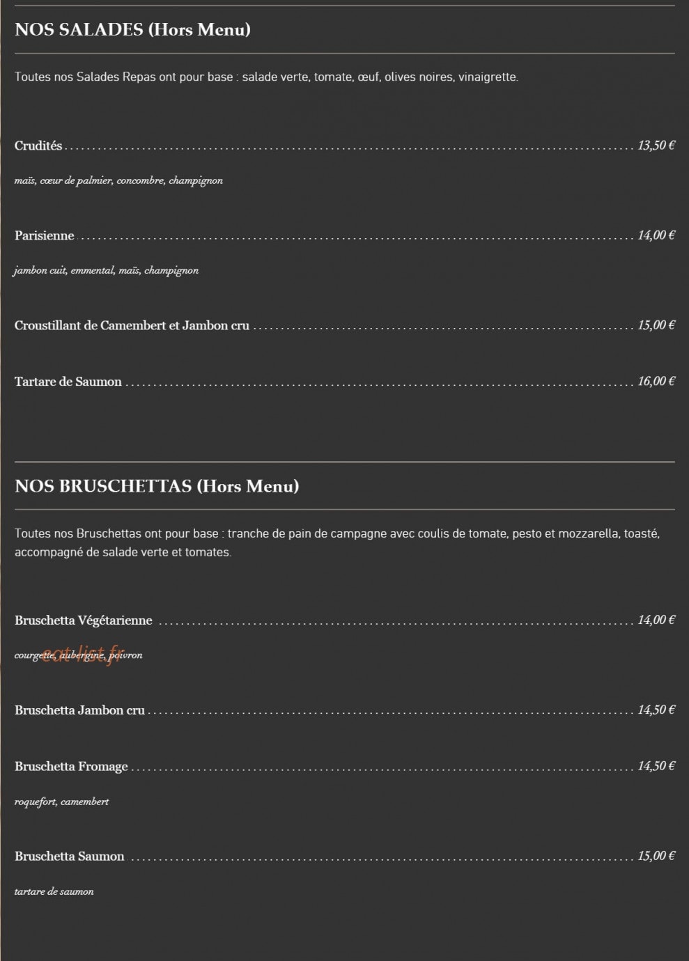 Les Glycines — carte page 2