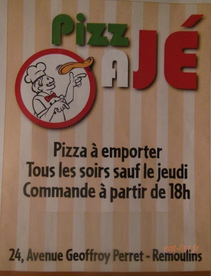 Pizz A Jé — carte page 1