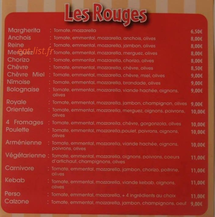 Pizz A Jé — carte page 2