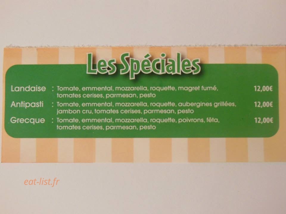 Pizz A Jé — carte page 4