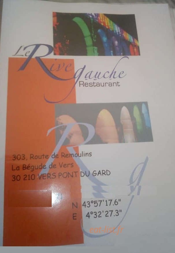 Le Rive Gauche — carte page 1
