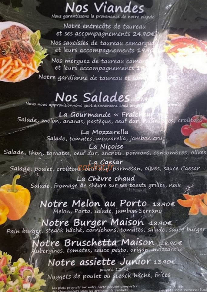 Café de la Bourse — carte page 1