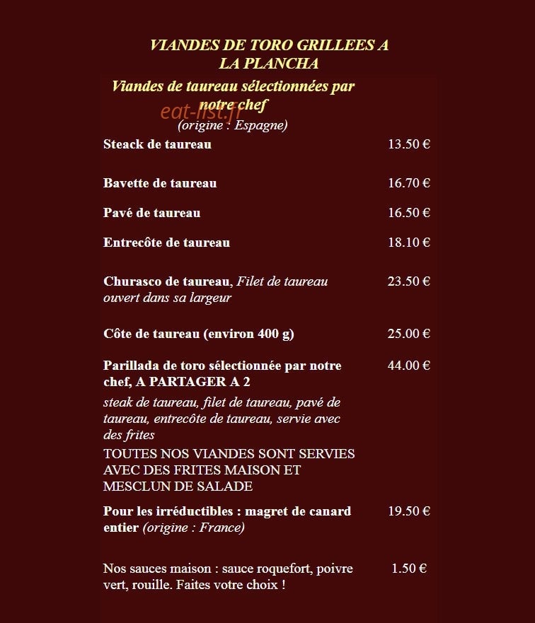 Casa Toro Luna — carte page 4