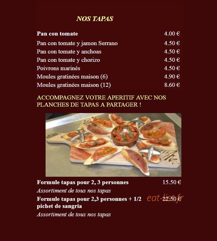Casa Toro Luna — carte page 1
