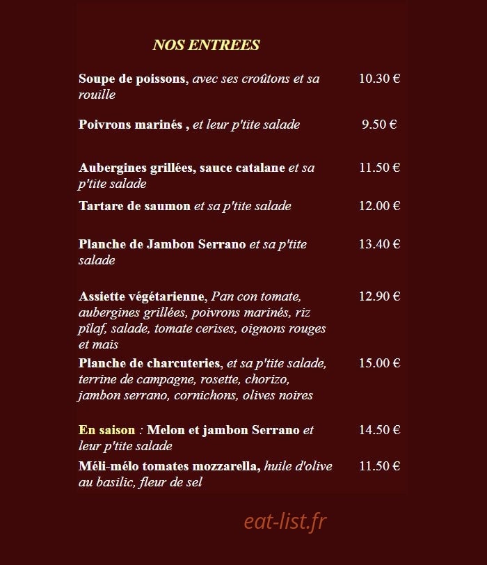 Casa Toro Luna — carte page 2