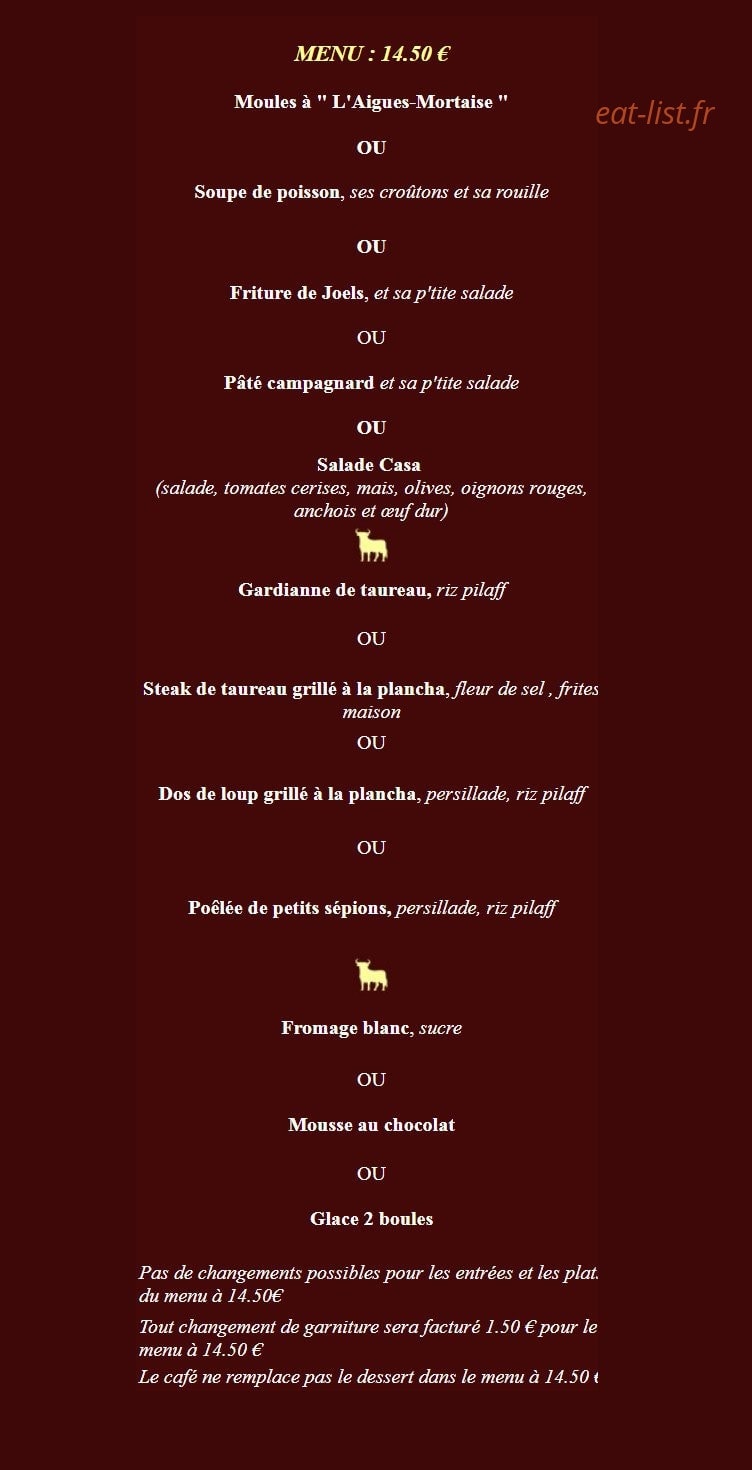 Casa Toro Luna — carte page 7