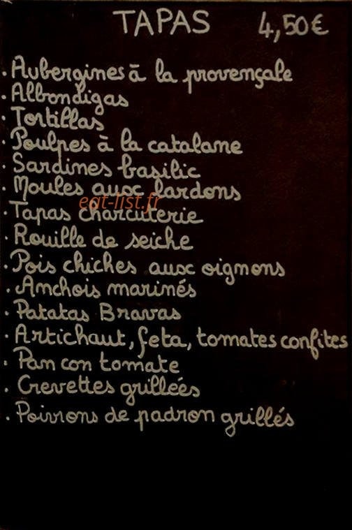 La Bodega — carte page 3