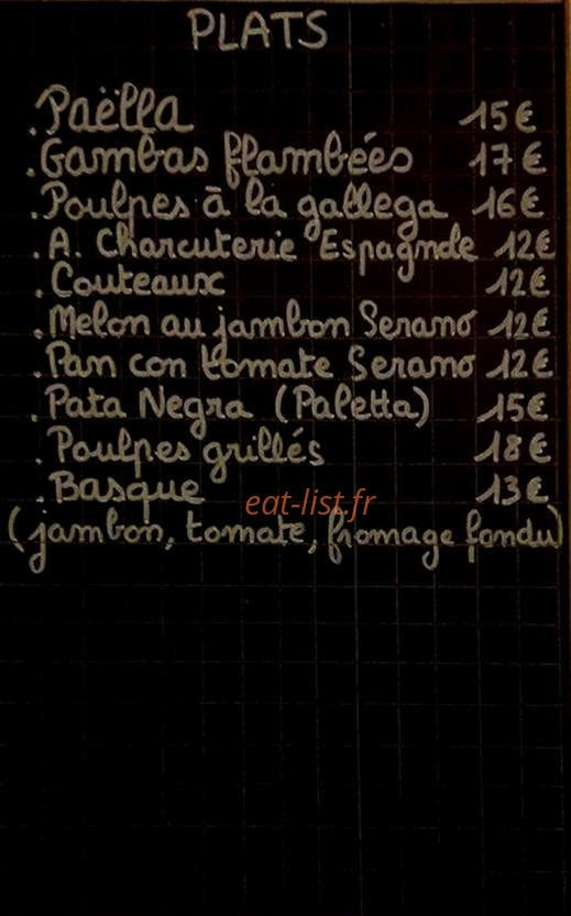La Bodega — carte page 2
