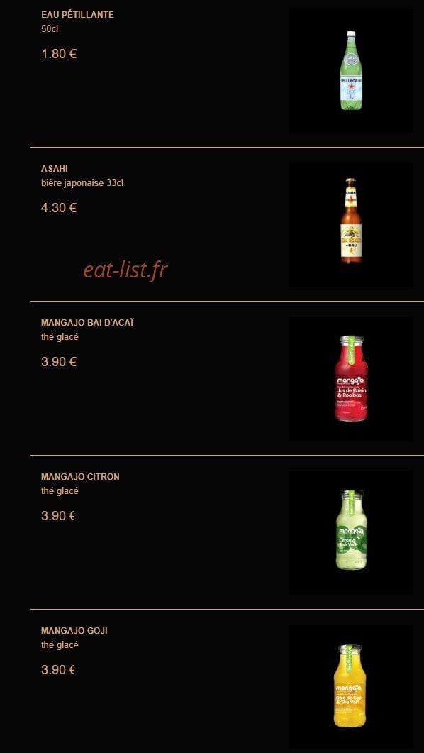 La Fabrique à Sushi — carte page 24