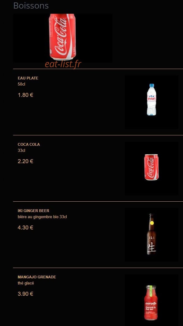 La Fabrique à Sushi — carte page 23