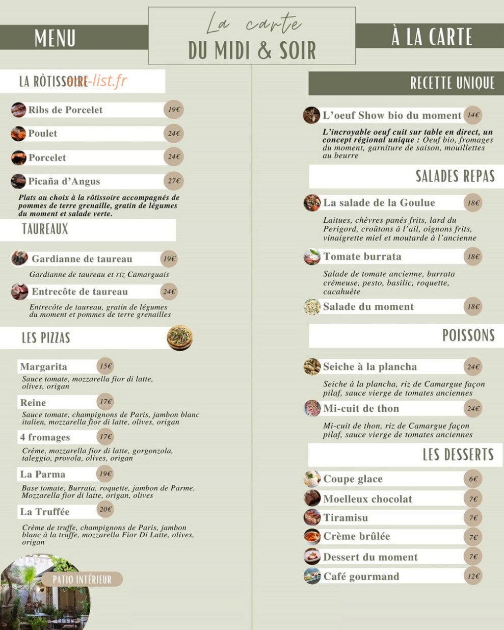 La Goulue — carte page 1