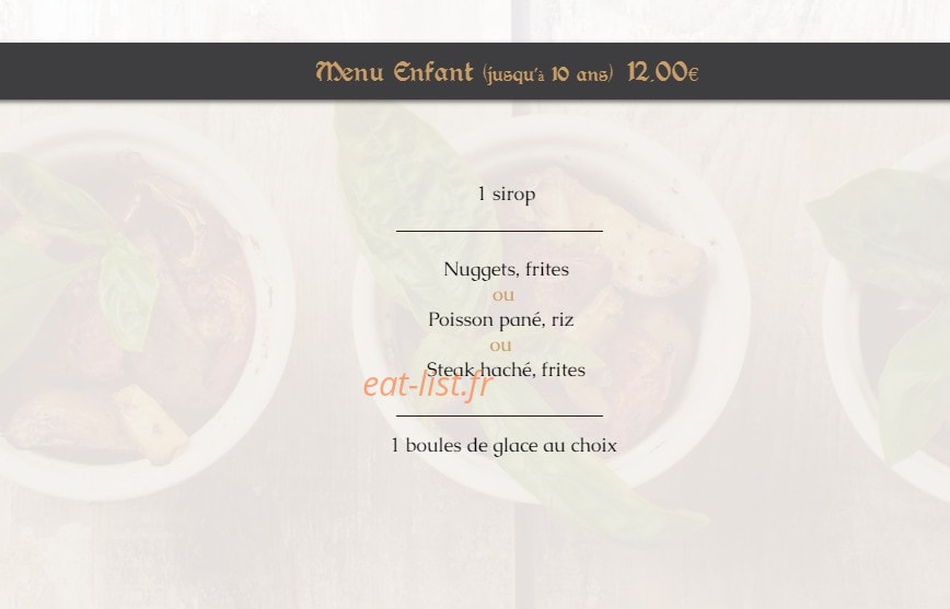 La table de Paco — carte page 8