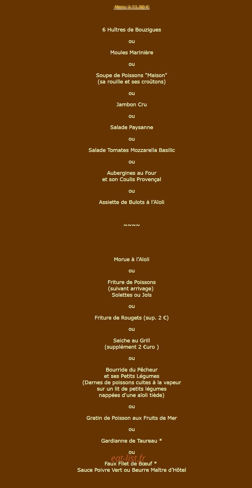 Le Café du Commerce — carte page 7