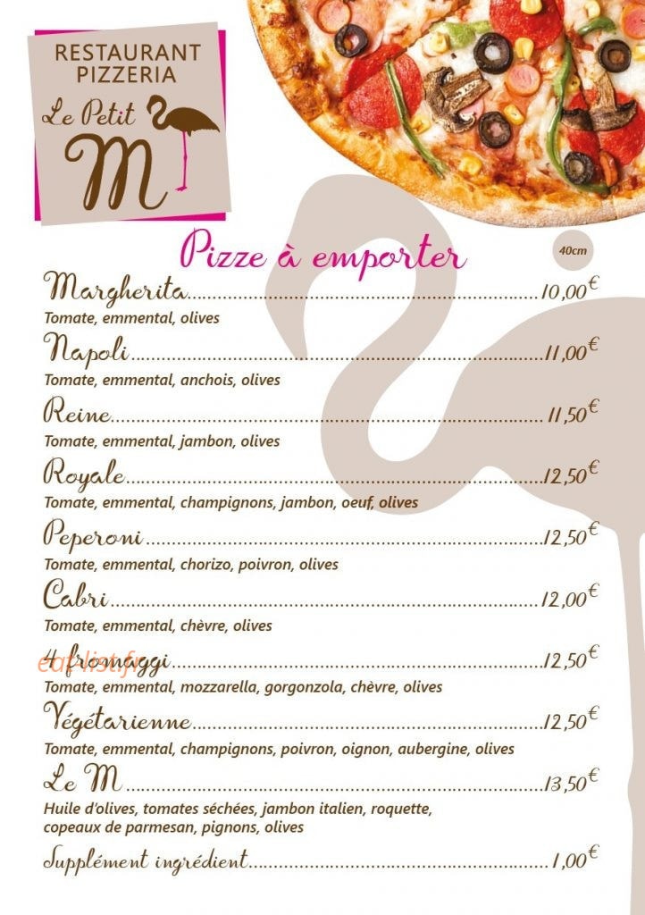 Le petit M — carte page 4