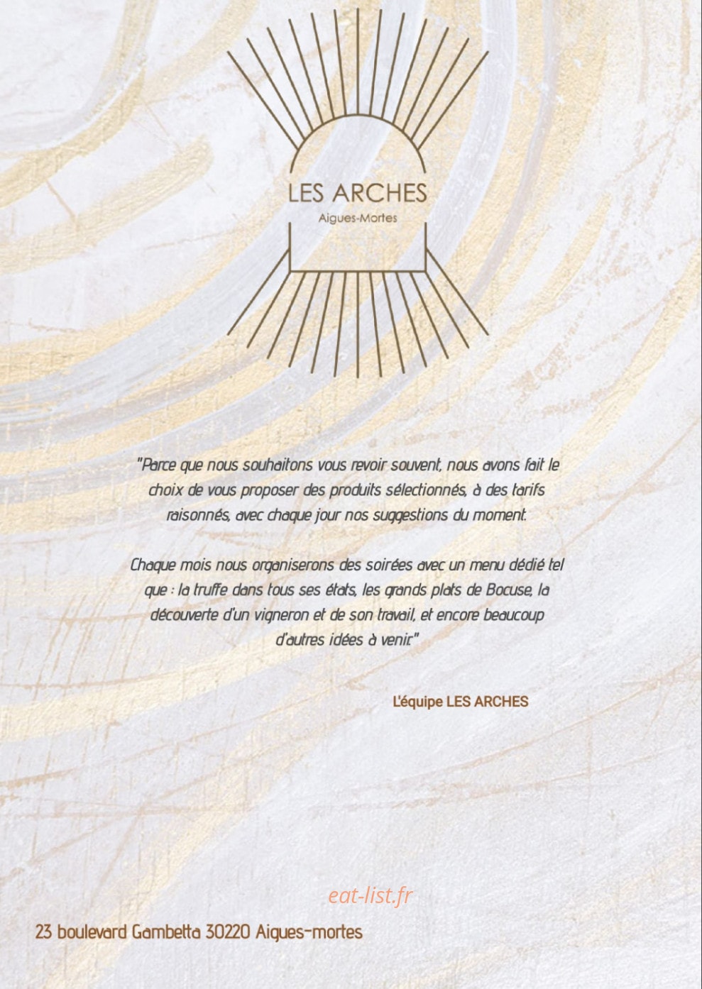 Les Arches — carte page 5