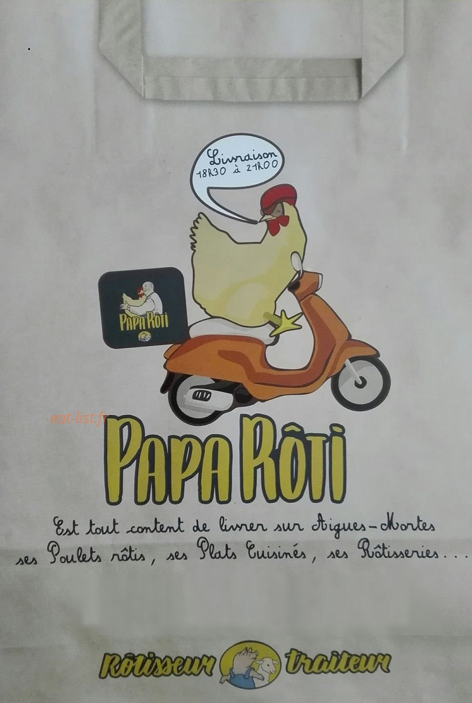 Papa Rôti — carte page 1