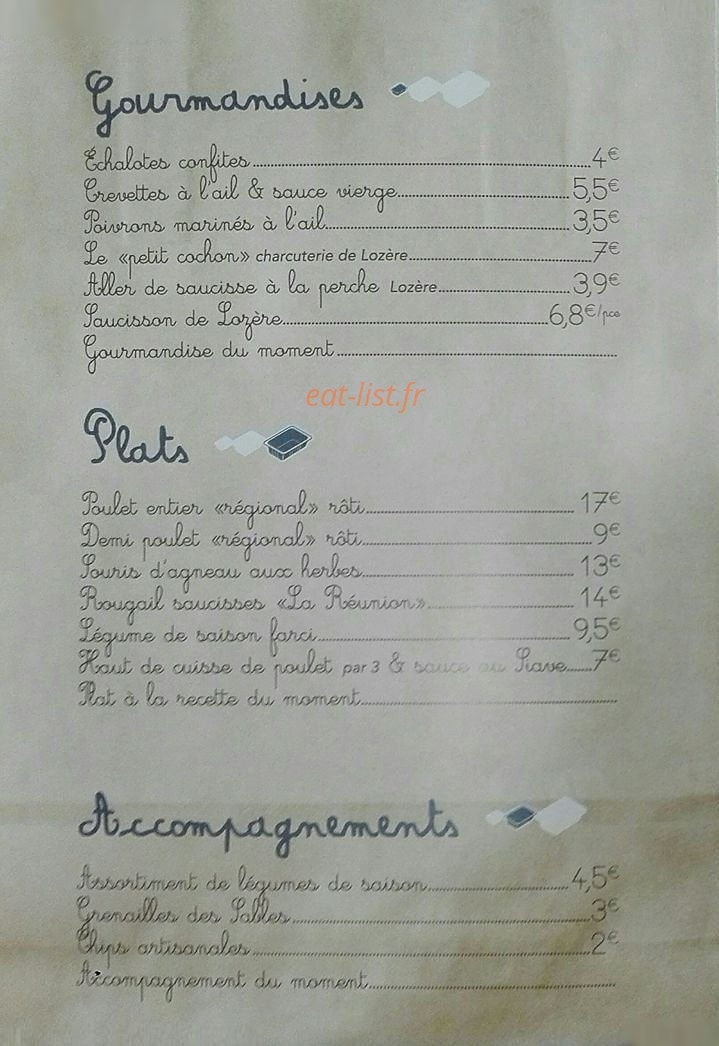 Papa Rôti — carte page 2