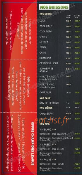 Pili pizza — carte page 5