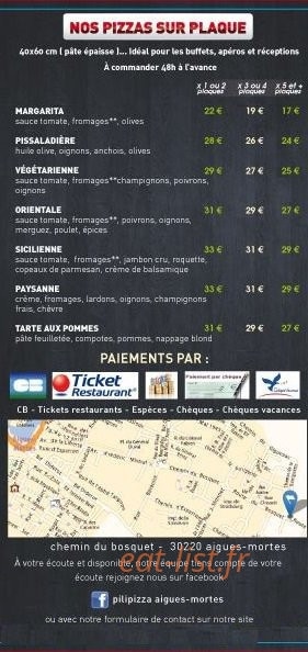 Pili pizza — carte page 6