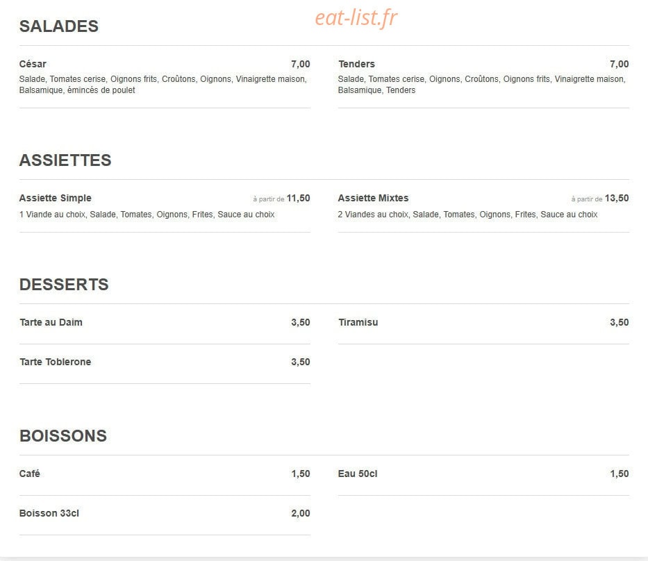 Tacos tasty's — carte page 3
