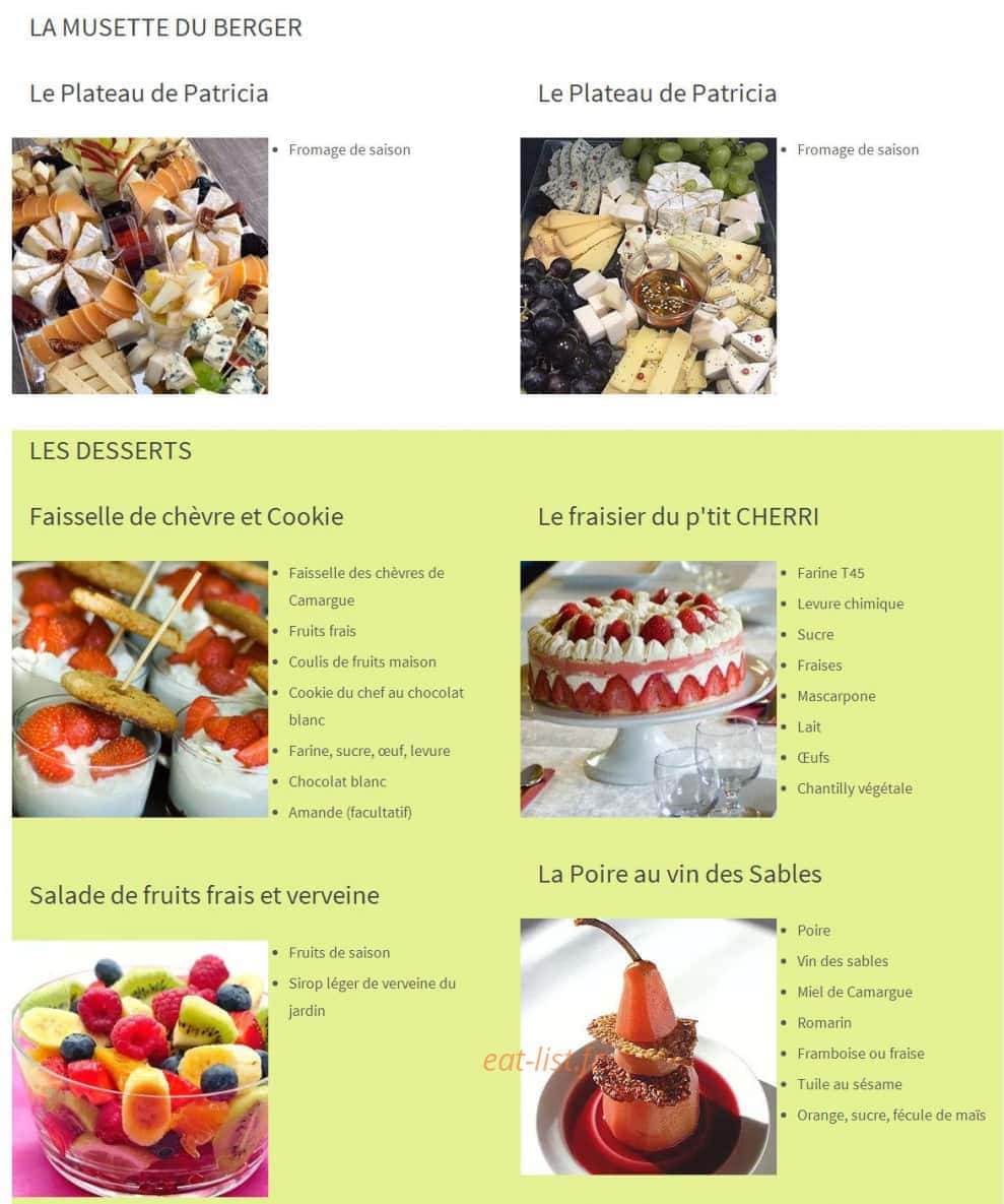 La Table à Rallonge — carte page 3