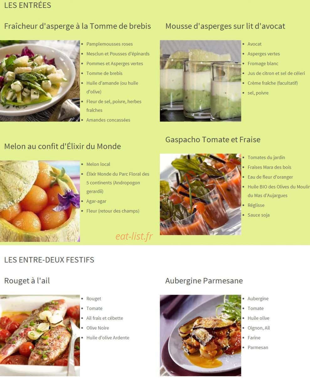 La Table à Rallonge — carte page 1