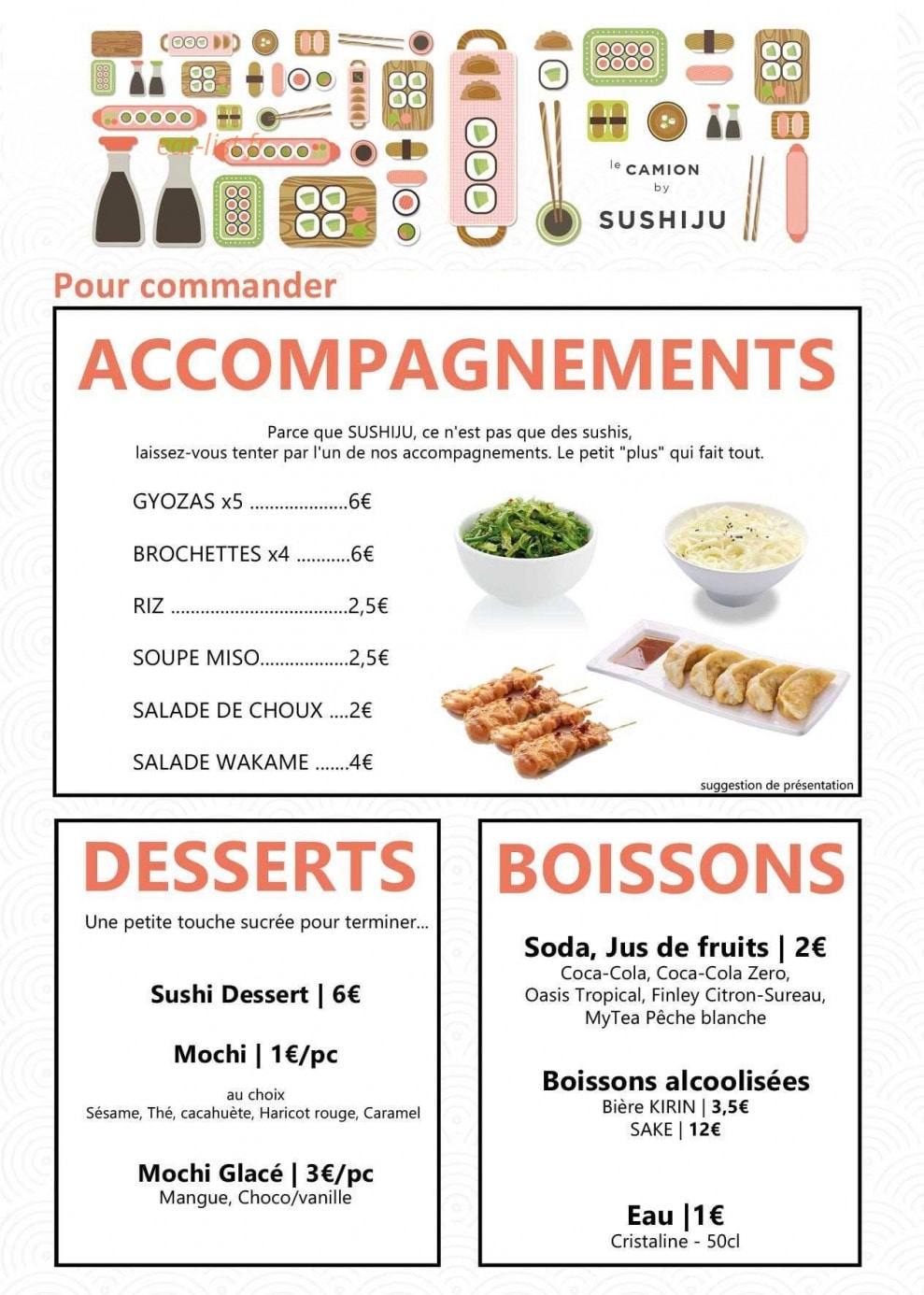 Sushiju — carte page 2