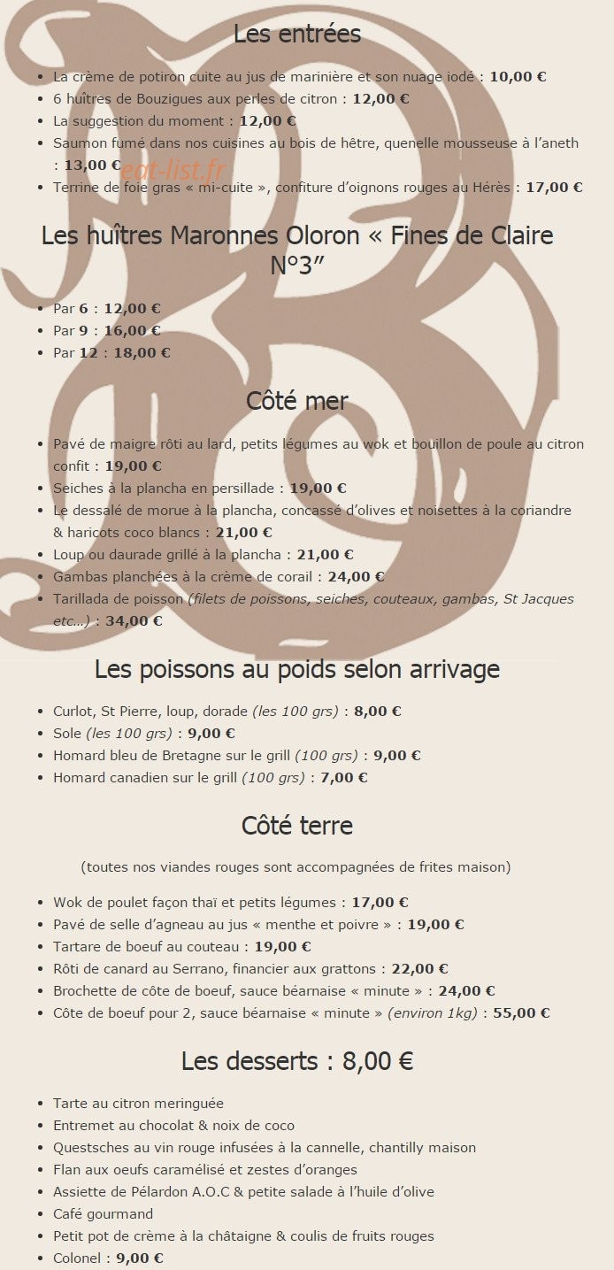B Plage — carte page 1