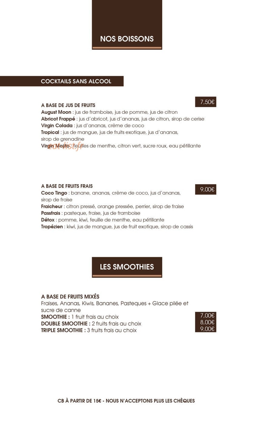 Bamboo Beach — carte page 8