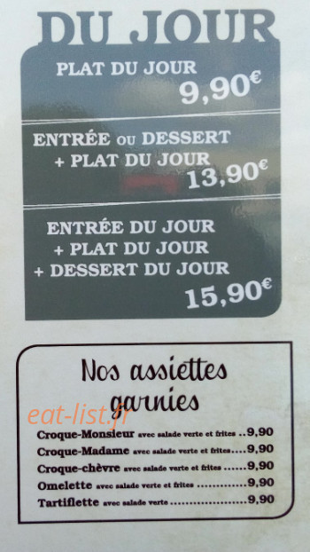 Brasserie Midi Cafe — carte page 4