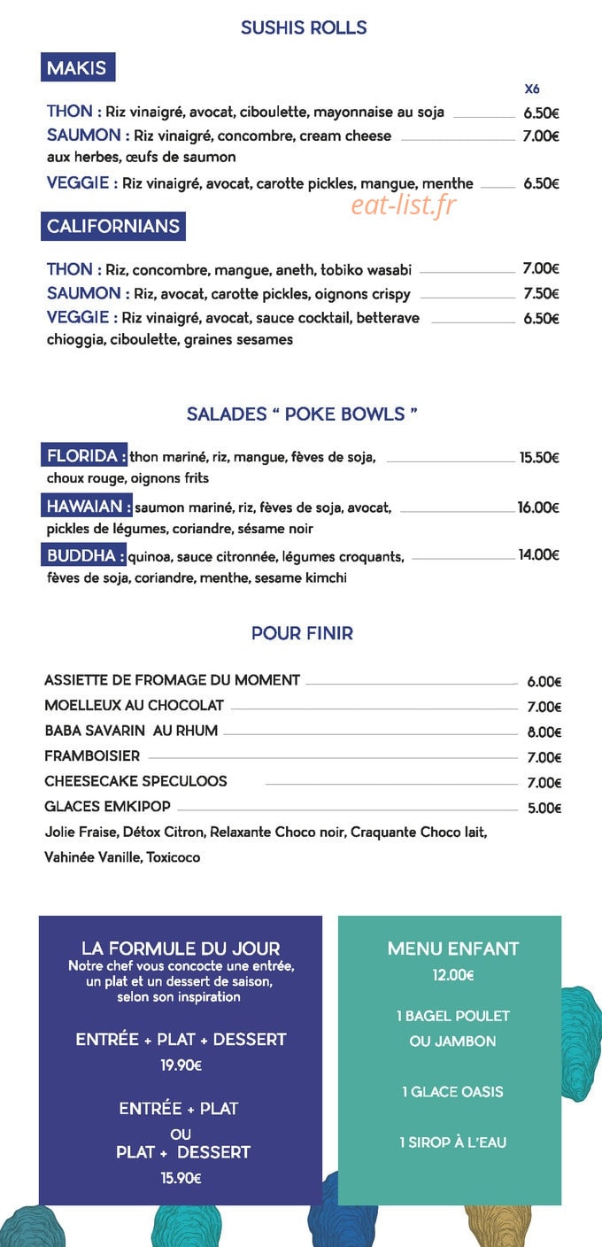 Chez Georges - Bistrot de la Mer — carte page 4