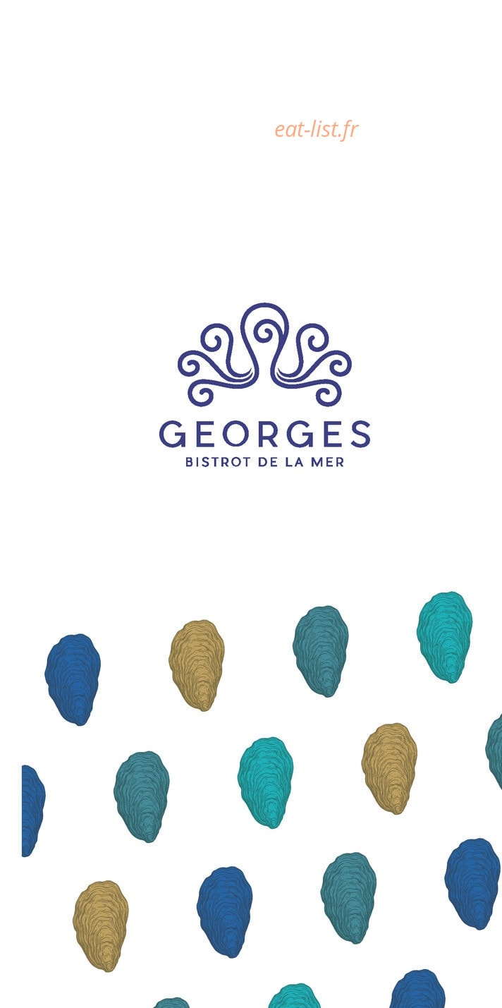 Chez Georges - Bistrot de la Mer — carte page 1