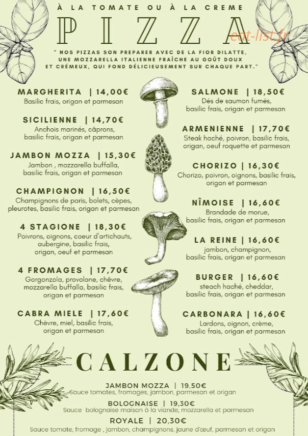 Chez Lola — carte page 6