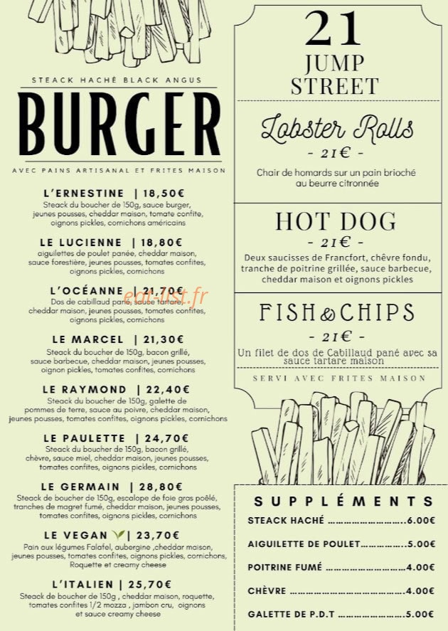 Chez Lola — carte page 3