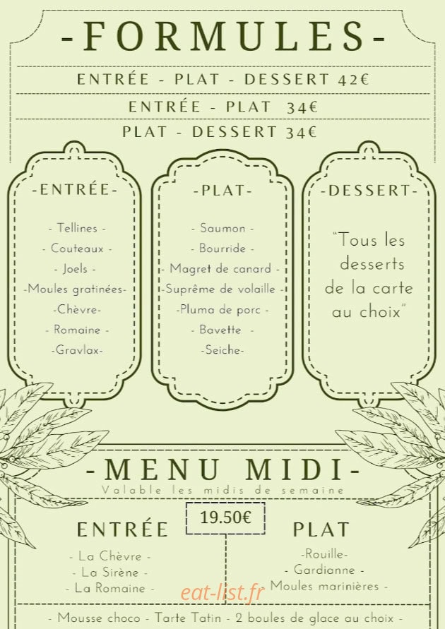 Chez Lola — carte page 7