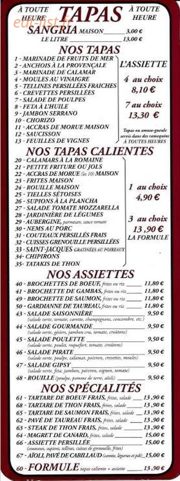 Grand Cafe De Paris — carte page 6