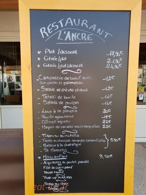 L'Ancre — carte page 1