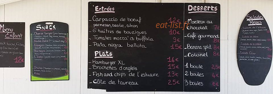 L'Estuaire Plage — carte page 4