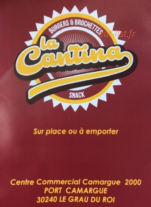 La Cantina — carte page 1