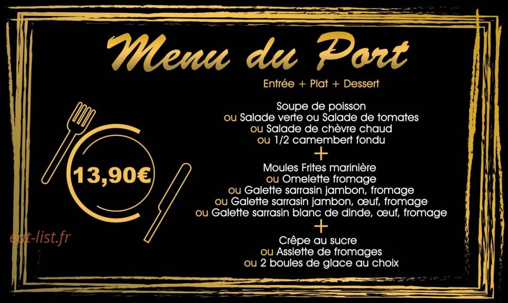 La Crêperie Du Grau Du Roi — carte page 1