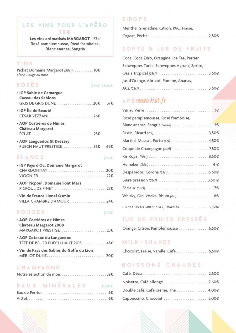 La Plage des Artistes — carte page 2