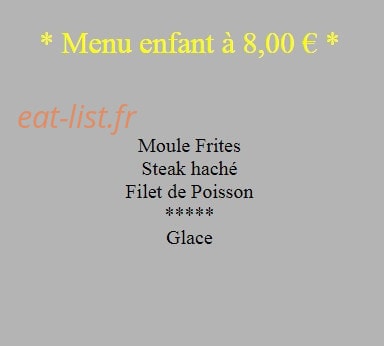Le Bistro du Splendid — carte page 5