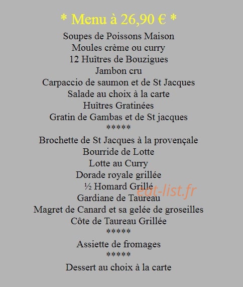 Le Bistro du Splendid — carte page 4