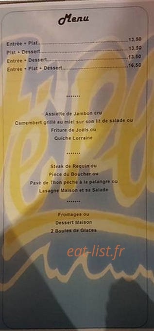 Le Côté Plage — carte page 2